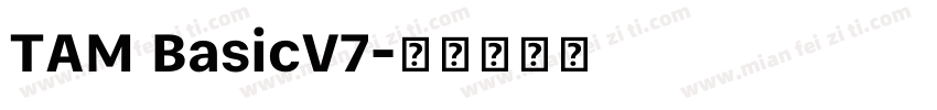 TAM BasicV7字体转换